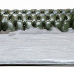 Buy green leather Chesterfield sofa bed at DesignerSofas4U