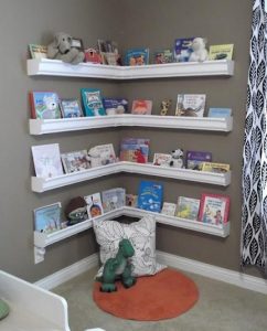 Rain Gutter Bookshelves | Children's Bookshelves | Kids room, Gutter