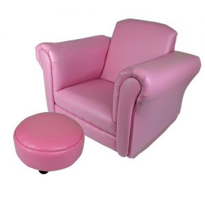 KIDS ROCKING CHAIR SOFA SET FOOT REST CHILDRENS ARMCHAIR RELAX PINK