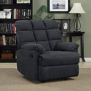 Amazon.com: Prolounger Wall Hugger Microfiber Biscuit Back Recliner