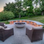 75 Most Popular Transitional Stamped Concrete Patio Design Ideas for