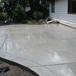 Concrete patio with stamped border | Deck/Patio | Pinterest