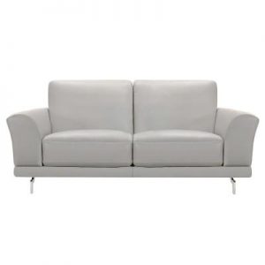 Armen Living Armen Living Genuine Dove Grey Leather Contemporary