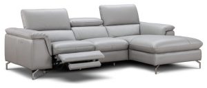 Serena Italian Leather Sectional Sofa With Power Recliner