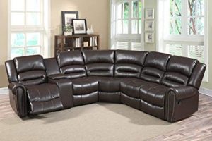 Amazon.com: U.S. Livings 6-Piece Dark Brown Faux Leather Modern