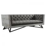 Armen Living Regis Contemporary Sofa Gray : Target