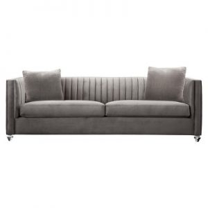 Armen Living Emperor Contemporary Sofa Beige : Target