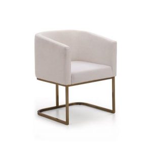 Vig Furniture VGVCB8362-WHTBRS Modrest Yukon Modern White & Antique