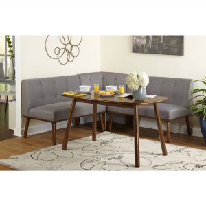 Maxwell Breakfast Nook 4-Piece Corner Dining Set, Multiple Colors