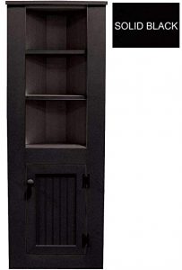 Amazon.com: Sawdust City Ktichen Corner Hutch (Solid - Black): Home