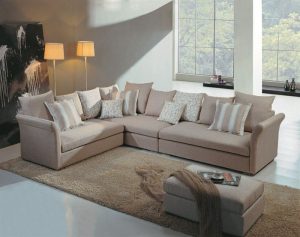 Elegant Micro Suede Fabric Corner Couch Madison Wisconsin A0338SOHE