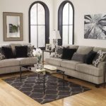 VISTA-CONTEMPORARY GRAY MICROFIBER SOFA COUCH LOVESEAT SET LIVING