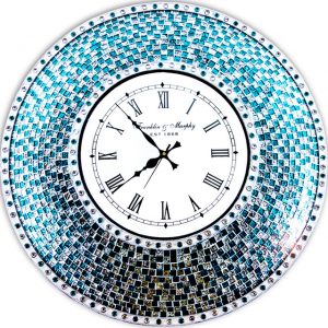 Decorative Mosaic Wall Clock, 22.5