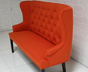 Orange Florence Dining Loveseat - Chairblog.eu