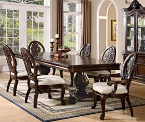 Amazon.com - 7pc Formal Dining Table & Chairs Set with Claw Design