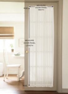 How To Measure for Door Panel Curtains - Vermont Country Store