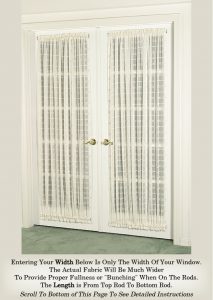 Curtain Door Panel Beautiful 'Crushed Voile' (Door Curtains)