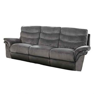 Amazon.com: Benzara BM177922 Flannelette Fabric Double Recliners