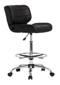 Amazon.com: Studio Designs Modern Black Crest Drafting Chair: Arts