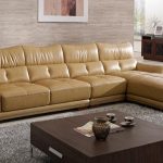 Free Shipping Modern Design Sofa , Yellow Top grain Cattle Leather