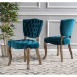 Shop Bates Tufted Grey Fabric Dining Chairs (Set of 2) - Free
