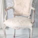 Delicate Pink #French chair with grey wash finish. Perfect for a