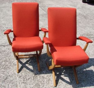 Vintage French Armchairs, 1960s, Set of 2 for sale at Pamono