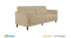 Amazon.com: DHP Ivana Vintage Tufted Upholestered Futon Sofa Bed