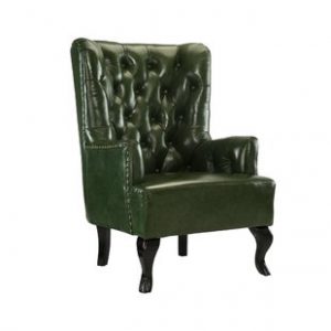 Olive Green Leather Chair | Wayfair