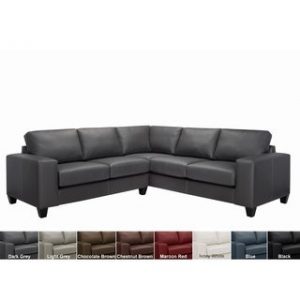 Buy Grey, Leather Sectional Sofas Online at Overstock | Our Best