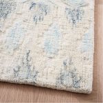 Textured Ikat Wool Rug - Light Pool | west elm