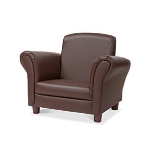 Amazon.com: Melissa & Doug Child's Armchair, Coffee Faux Leather