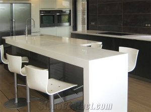 Corian Solid Surface Kitchen Tops, White Stone Kitchen Countertops