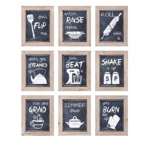 Woodland Imports 9 Piece Kitchen Inspirations Wall Decor & Reviews