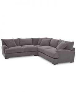 Furniture Rhyder 3-Pc. 'L' Shaped Fabric Sectional Sofa, Created for