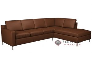 Customize and Personalize Soho Chaise Sectional Leather Sofa by