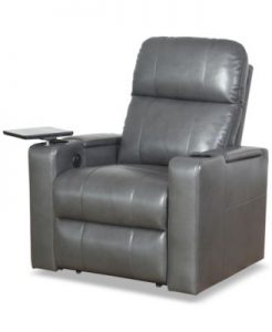 SUNDAY THEORY Thomas Leather Power Recliner, Quick Ship - Furniture