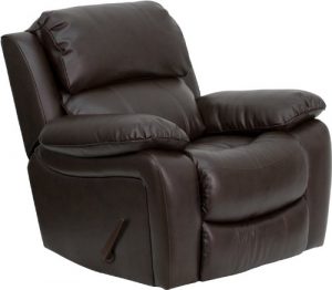 Amazon.com: Flash Furniture Brown Leather Rocker Recliner: Kitchen