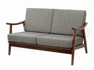 Amazon.com: Rattan Wicker Furniture Modern Lena Lounge Loveseat w