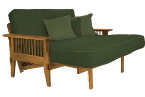 Loveseat Oak Futon Frame | San Mateo Oak Sofabed | The Futon Shop