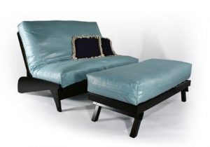 Dillon Black Queen Loveseat Futon Frame by Strata Furniture