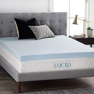 Amazon.com: LUCID 4 Inch Gel Memory Foam Mattress Topper