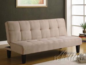 Emmet Beige Microfiber Adjustable Sofa Bed by Acme - 05673