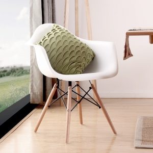 Modern Design Dining Armchair / Plastic and Wood Dining Chair/ hot