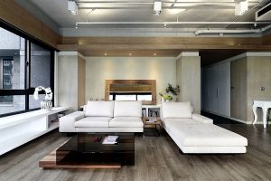 The interior design of modern apartment in an urban style | Interior