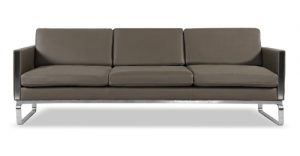 Mid Century Modern Leather Sofas. Loft Modern leather couch loveseat