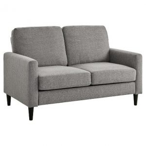 Dorel Living Kaci Mid Century Modern Loveseat - Gray - Dorel Living