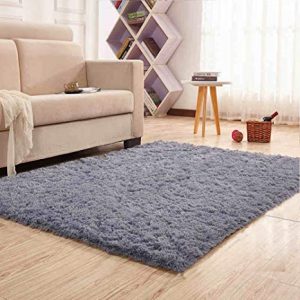 Amazon.com: Noahas Super Soft Modern Shag Gray Area Rugs Fluffy