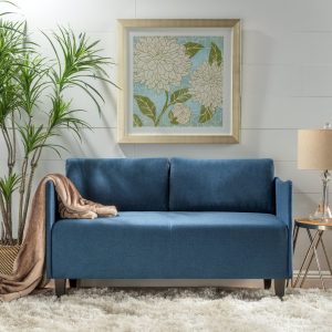 Aden Navy Loveseat | Pier 1