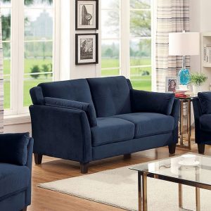 Ysabel Loveseat (Navy) Furniture Of America | Furniture Cart